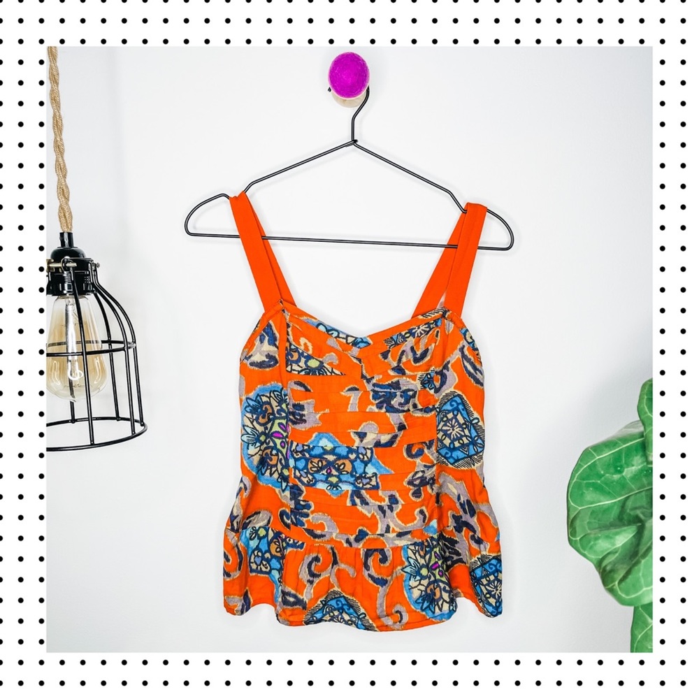 American Eagle Outfitters - Floral Pleated Tank XS